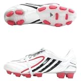adidas Men's Predator Absolion PS TRX FG Soccer Cleat,White/Black/Silver,10 M