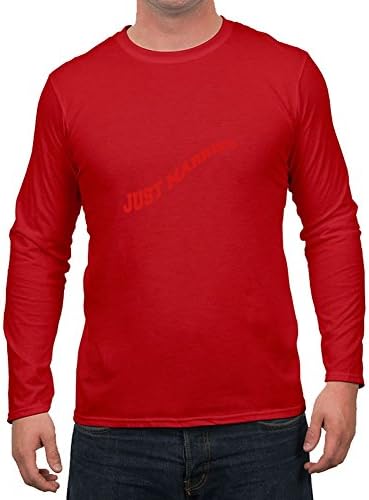 Red Regular Just Married Text Men Funny Top-shirt Xxx-large