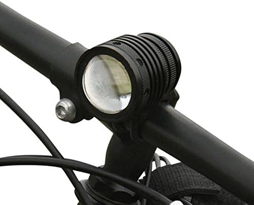 Hedeli Bicycle Headlight Rechargeable Cycling Headlight Zoomable Three Modes Switches Accessories with 18650 Battery and Charger and Headlight Body Color Black