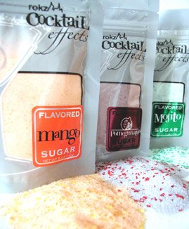 rokz Summer Drink Rimmers -Sugars in Mojito, Pomegranate & Mango, 3 pk by rokz design group