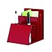 STEELMASTER Pen and Note Holder, 5.38 x 5.25 x 4.5 Inches, Red (26494007)