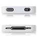 Casecrown CC-IP4-UV2-WHT Metallic Slash Glider Apple iPhone 4 and 4S Case - 1 Pack - Retail Packaging - White