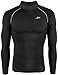 JustOneStyle Men's Take Five Skin Compression Base Layer Running Shirt
