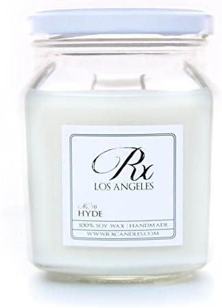 RxCandles 100% Soy Candle, Hyde (Leather), Large 12.5 Ounce Jar