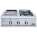 DCS Liberty Natural Gas Side Burner And Griddle Unit - Built-In