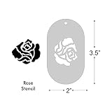 Stencil - Rose, 3.5