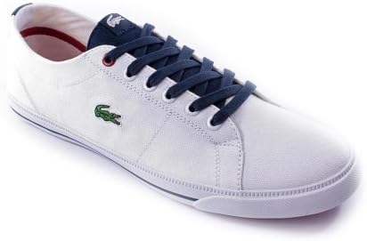 Lacoste Marcel AGK Sneaker (Toddler/Little Kid/Big Kid),White/Dark Blue,6 M US Big Kid