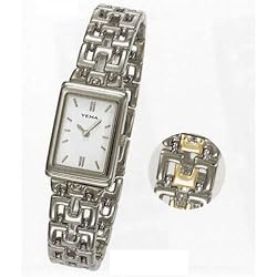 YEMA by Seiko of France Women's Two-toned Watch with Reversible silver-toned Bracelet. Model: YM656