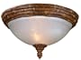 World Imports Lighting 414-09 Bamboo 2-Light Bamboo Flush Mount Fixture, Bamboo