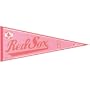 Boston Red Sox - Logo Name 12" X 30" Pink Pennant MLB Pro Baseball