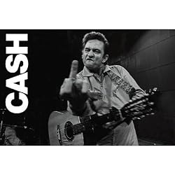 Johnny Cash (Middle Finger 2) Music Poster Print - 24" X 36"