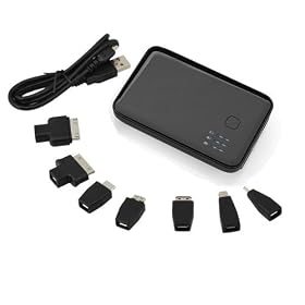 Dual-Port 5000mAh 1.5Amp Output Universal USB Battery Pack For iPad 1, iPad 2, iPhone 4 4G 3Gs 3G, iPod, Nokia, HTC, Samsung, Sony Ericsson, Motorola Droid X Eris, HTC Android Phones (Evo, Incredible, G1, Nexus One), Blackberry & others (no AC charger included)