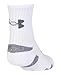Under Armour Boys HeatGear Crew Socks (3 Pack), White, Medium