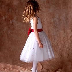 Sophias Style Wedding Flower Girl Dress Ruby Red Special Occasion Dress 2T-14