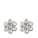 14k White Gold 7-Stone Bezel Set Diamond Cluster Earrings (.22 cttw, J Color, I2 Clarity)