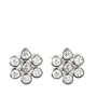 14k White Gold 7-Stone Bezel-Set Diamond Cluster Earrings (.22 cttw, J Color, I2 Clarity)