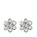 14k White Gold 7-Stone Bezel Set Diamond Cluster Earrings (.22 cttw, J Color, I2 Clarity)