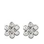 14k White Gold 7-Stone Bezel Set Diamond Cluster Earrings (.22 cttw, J Color, I2 Clarity)