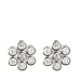 14k White Gold 7-Stone Bezel Set Diamond Cluster Earrings (.22 cttw, J Color, I2 Clarity)