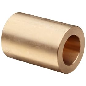 Bunting Bearings CB050810 Cast Bronze C93200 SAE 660  Plain Sleeve Bearings, 5/16" Bore x 1/2" OD x 1-1/4" Length