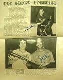 Gordie Howe & Ernie Banks Autographed Newspaper
