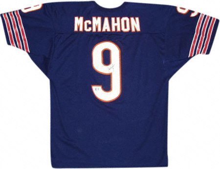 Jim McMahon Autographed Jersey | Details: Navy, Custom