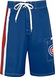 Chicago Cubs Swim Trunk With Contrast Piping By G-Iii Xx Large