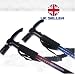 Outdoor Living : RED or BLUE TELESCOPIC WALKING STICK HIKING POLE ANTISHOCK LED TOUCH