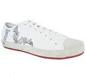 Evisu EV-Doju plimsoles White/White/Red