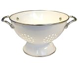 Calypso Basics 1.5 Quart powder coated  Colander, White