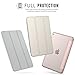 iPad Mini 4 Case - MoKo Ultra Slim Lightweight Smart-shell Stand Cover with Translucent Frosted Back Protector for Apple iPad Mini 4 7.9 inch 2015 Release Tablet, SILVER (with Auto Wake / Sleep)