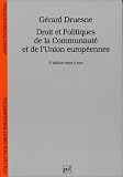Revue Presses Universitaires de France - PUF  / Droit et politiques de la Communauté et de l'Union européennes, 9e édition mise à jour