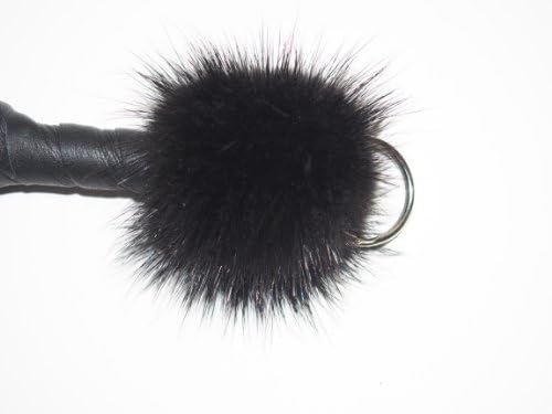 Mink Fur Leather Flogger Keychain (1)