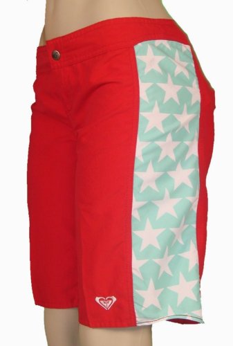 ROXY vintage star girls boardshorts RED