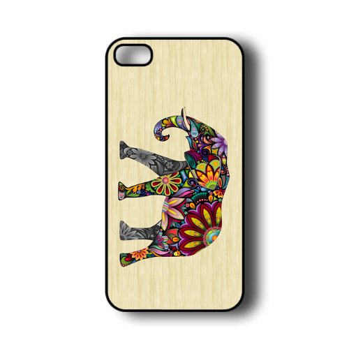 iPhone 5 Case ThinShell Case Protective iPhone 5 Case Elephant On Wood
