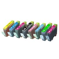 8 Canon compatible BCI-6 ink cartridges: One each of BCI-6BK, BCI-6C, BCI-6M, BCI-6Y, BCI-6PC, BCI-6PM, BCI-6G and BCI-6R
