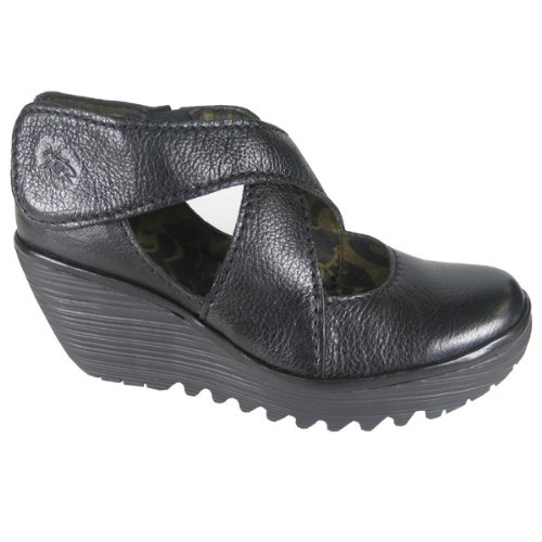 Fly London Women's Yogo Wedge Sandal Leather
