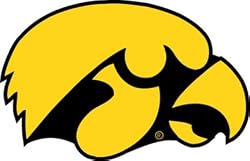Iowa Hawkeyes 12" Vinyl Magnet Set Of 2 - Magnet Iowa
