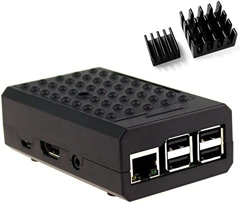 New Arrival Absolutely High Quality Black ABS Case Cover with Heatsinks for Raspberry Pi 3 B &amp; Raspberry Pi 2 B [Support Camera Holder]