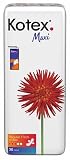 Kotex Maxi Pads With Wings, Regular, Case of Six-36 Count (216 Pads)