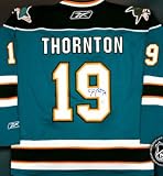 Joe Thornton Signed San Jose Sharks Teal Reebok Premier Jersey