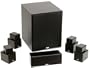 KLH HTA-1000 6-Pc. Home Theater Speaker System with Twisty Satellites & 10" 100W Powered Subwoofer