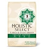 Holistic Select Large and Giant Breed Puppy Health Lamb and Oatmeal Recipe Dry Dog Food, 30-Pound Bag