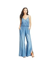Denim Slit Jumpsuit 