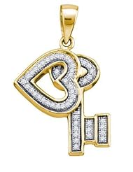 0.14CT DIAMOND KEY PENDANT