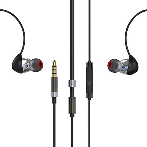 Sawolol Premium Stereo In-ear Noise-isolating Headhones with Mic and 1-button Call Suitable for Iphone