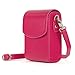 MegaGear Nikon Coolpix A900 Leather Camera Case with Strap - Hot Pink - MG1256