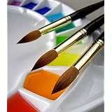 Jack Richeson Pure Kolinsky Sable 1 Flat Watercolor Brush