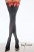 Leg Avenue Women's Opaque Thigh-High Hosiery With Bows, White/Light Pink, One Size