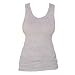 Heather Gray Solid Color Tunic Longer Length Tank shirt tee, 100% Cotton. 5 Adult Sizes